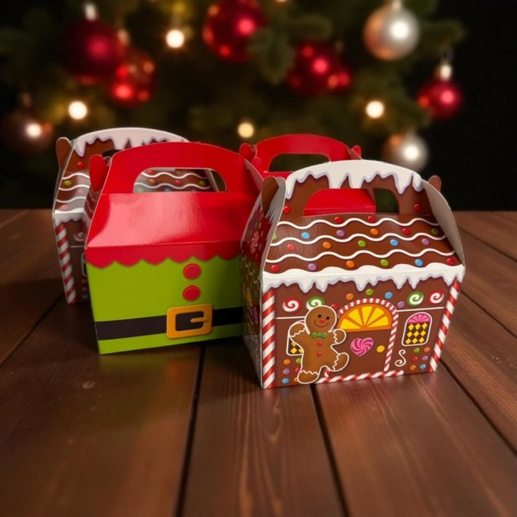 Elf / Gingerbread House sweet box 