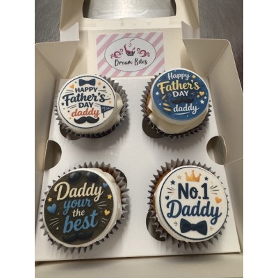 Fathers Day Cupcakes - Daddy Fathers Day Cupcakes - Daddy