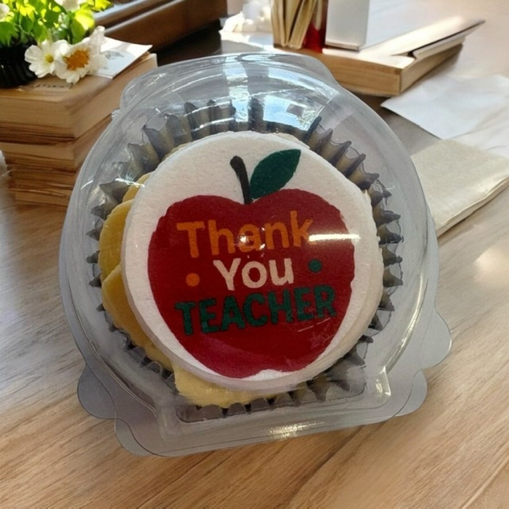 Teacher Thank you Cupcake - single - 002 Teacher Thank you Cupcake - single